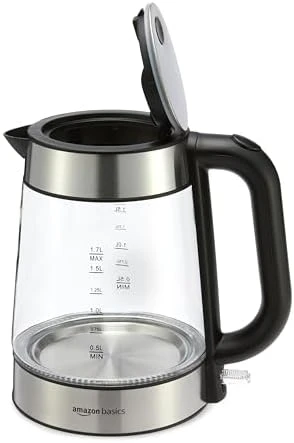 Electric Kettle with Glass Carafe — Electric Kettle, Amazon Basics