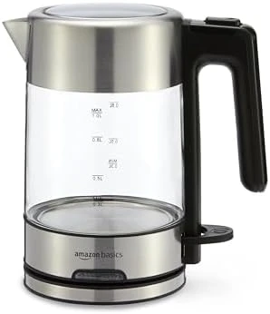 Electric Kettle with Glass Carafe — Electric Kettle, Amazon Basics