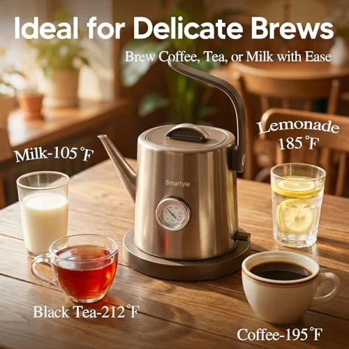 Electric Tea Kettle with Thermometer — Electric Kettle, Smartyle