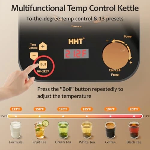 Electric Tea Maker with Infuser — Electric Kettle, HHT