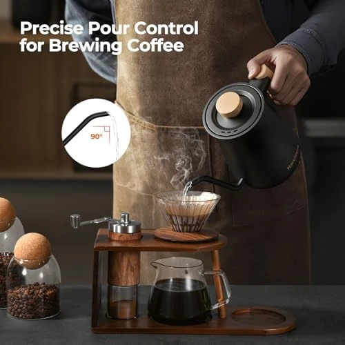 Gooseneck Electric Kettle with Temperature Control — Electric Kettle, Narcissus