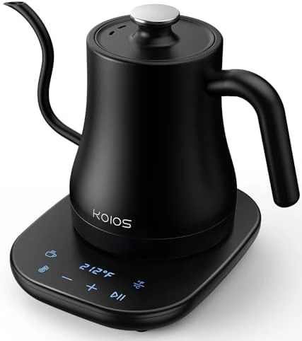 Gooseneck Electric Kettle with Temperature Control and Mute Mode — Electric Kettle, KOIOS