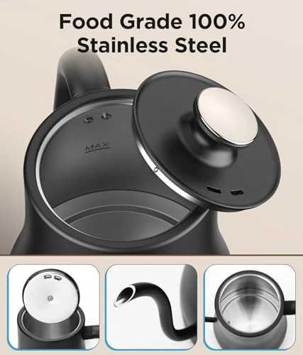 Gooseneck Electric Kettle with Temperature Control and Mute Mode — Electric Kettle, KOIOS