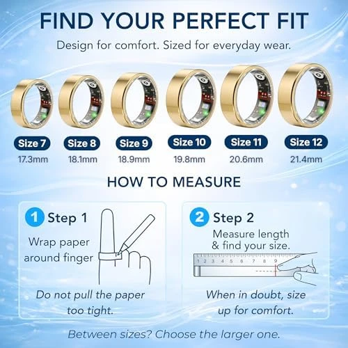 Health & Fitness Tracker Ring — Smart Ring, VIYONA