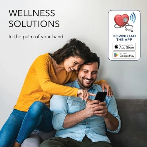 Premium Automatic Blood Pressure Monitor with Bluetooth and Extra-Large Display — Blood Pressure Monitor, Zewa