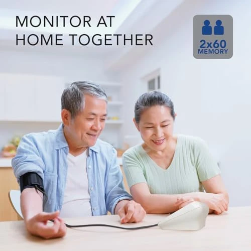 Premium Automatic Blood Pressure Monitor with Bluetooth and Extra-Large Display — Blood Pressure Monitor, Zewa