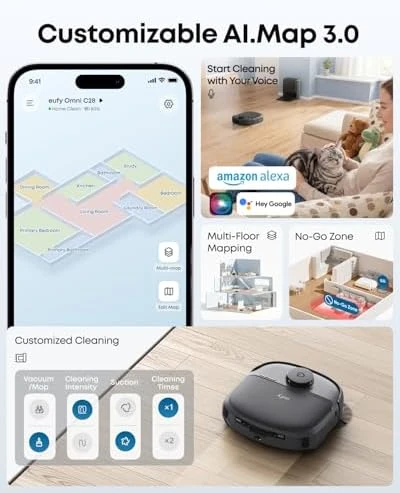 Robot Vacuum and Mop Combo — Robot Vacuum, eufy