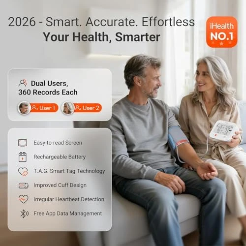 Smart Blood Pressure Monitor for Home Use — Blood Pressure Monitor, iHealth