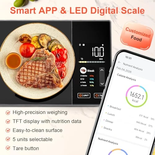 Smart Kitchen Food Scale with Nutritional Calculator — Smart Scale, SORMDMRD