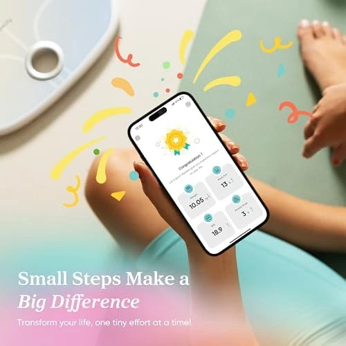 Smart Rechargeable Scale for Body Weight, BMI, Fat, Muscle Mass — Smart Scale, Etekcity