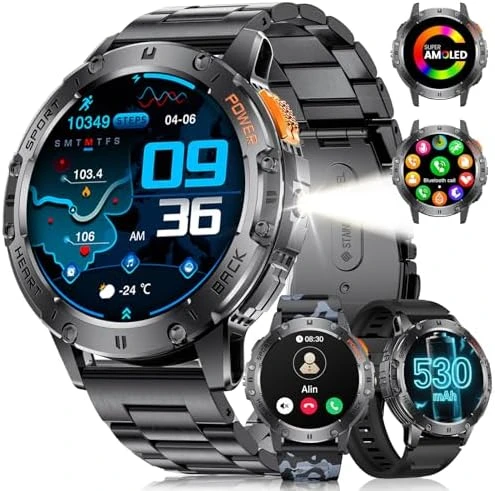 Smart Watch with Flashlight and Bluetooth Calling — Smart Watch, LIGE