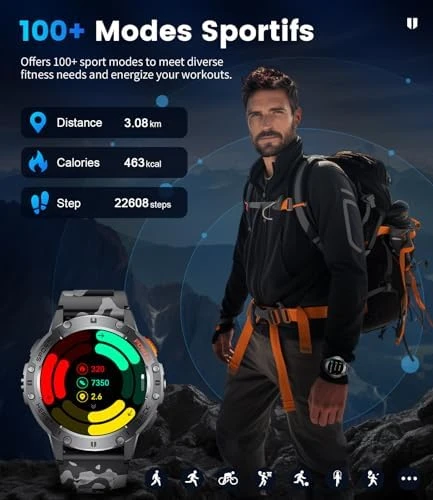 Smart Watch with Flashlight and Bluetooth Calling — Smart Watch, LIGE