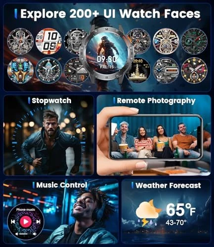 Smart Watch with Flashlight and Bluetooth Calling — Smart Watch, LIGE