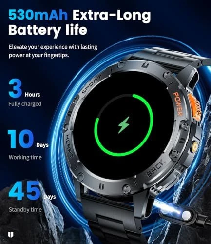 Smart Watch with Flashlight and Bluetooth Calling — Smart Watch, LIGE