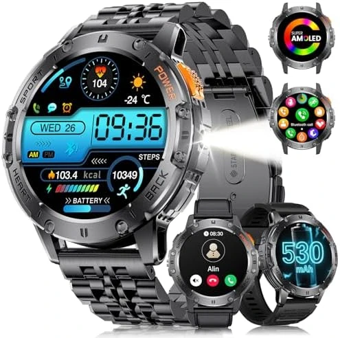 Smart Watch with Flashlight and Bluetooth Calling — Smart Watch, LIGE