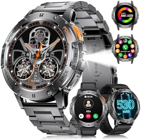 Smart Watch with Flashlight and Bluetooth Calling — Smart Watch, LIGE