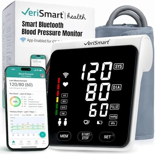 Wireless Upper Arm Smart Blood Pressure Monitor — Blood Pressure Monitor, VeriSmart