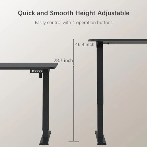 Electric Height Adjustable Standing Desk — Standing Desk, Furmax