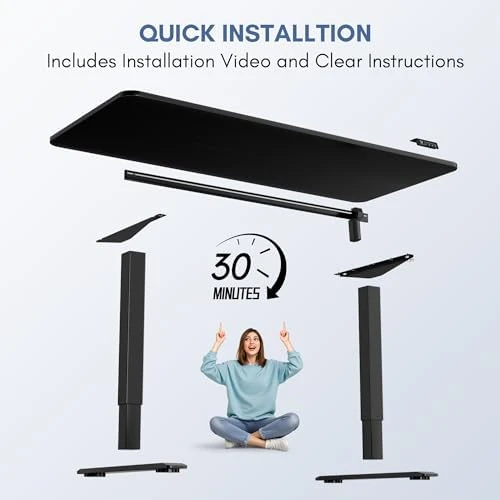 Electric Height Adjustable Standing Desk — Standing Desk, Furmax