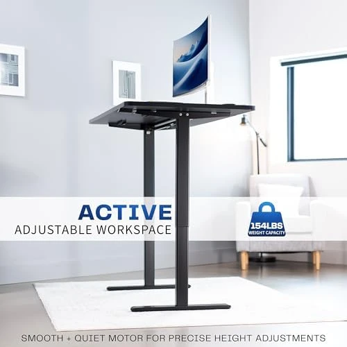 Electric Stand Up Desk Frame Workstation — Standing Desk, VIVO