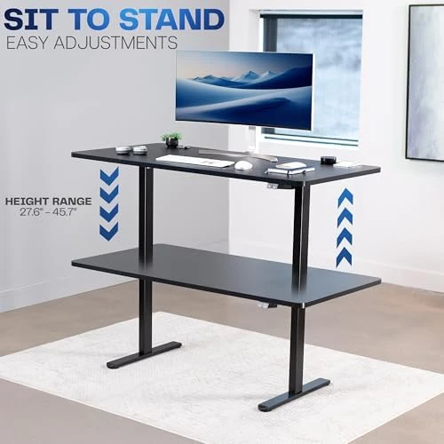 Electric Stand Up Desk Frame Workstation — Standing Desk, VIVO