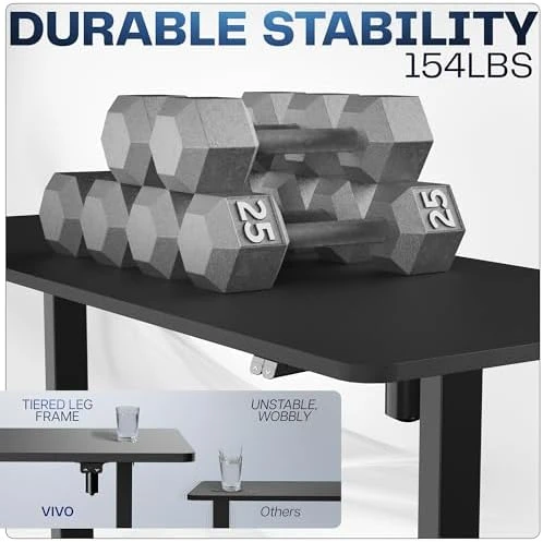 Electric Stand Up Desk Frame Workstation — Standing Desk, VIVO