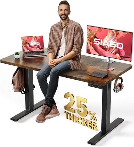 Electric Standing Desk Adjustable — Standing Desk, SIAGO