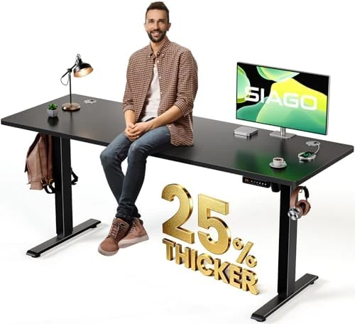 Electric Standing Desk Adjustable — Standing Desk, SIAGO