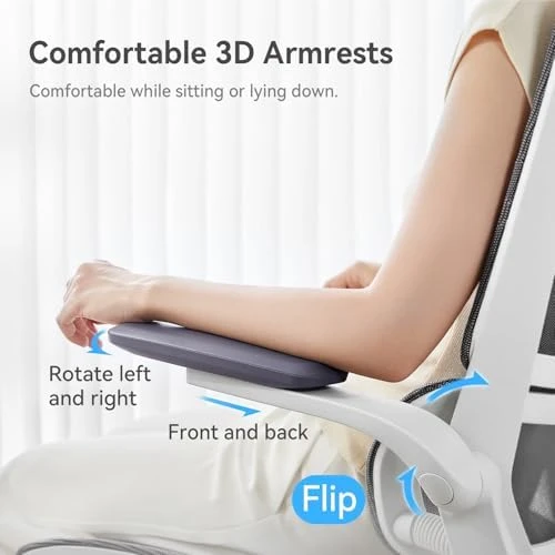 Ergonomic Office Chair with 3D Flip-up Armrests and Dual Back Design — Smart Chairs, SIHOO