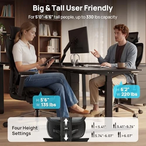 Ergonomic Office Chair with Adaptive Lumbar Support — Smart Chairs, CabeVibe