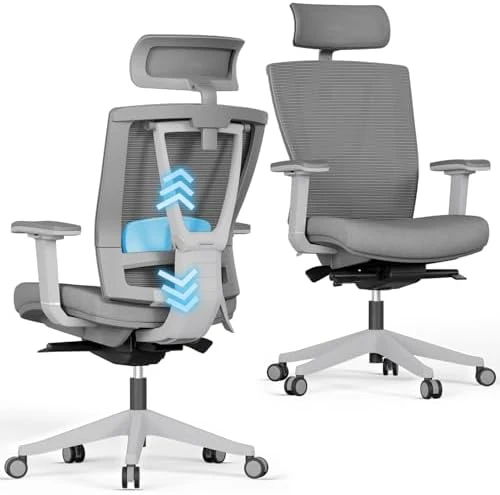 Ergonomic Office Chair with Adjustable Lumbar Support and Headrest — Smart Chairs, Autonomous