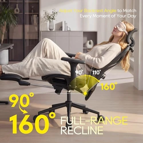 Ergonomic Office Chair with Footrest — Smart Chairs, CYKOV