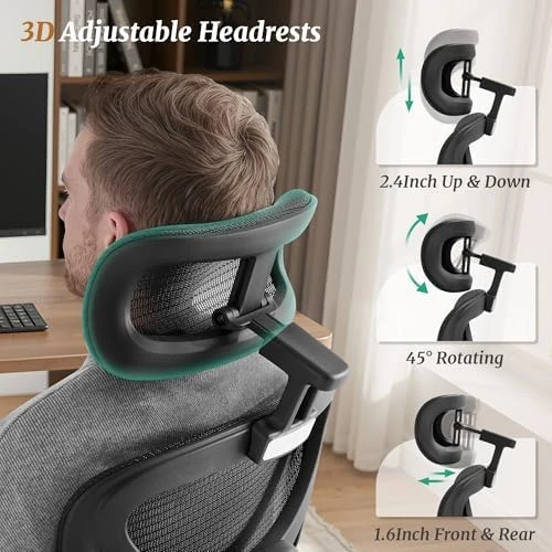 Ergonomic Office Chair with Footrest — Smart Chairs, Cozyman