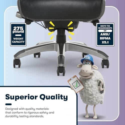Executive Home Office Desk Chair — Smart Chairs, Serta
