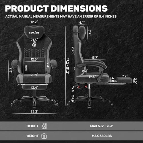Fabric Video Gaming Chair — Smart Chairs, SUKIDA