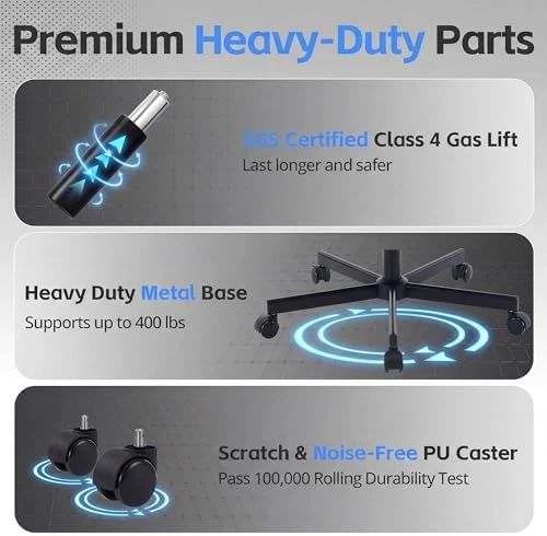 Gaming Chair with Footrest and Lumbar Support — Smart Chairs, Kslysuty