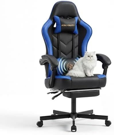 Gaming Chair with Footrest and Lumbar Support — Smart Chairs, Kslysuty
