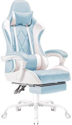 Gaming Chair with Footrest and Massage Lumbar Support — Smart Chairs, Homall