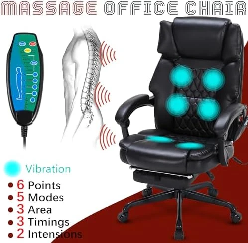 Massage Office Chair with Foot Rest — Massage Chairs, HESL