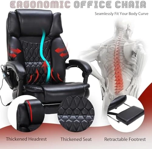 Massage Office Chair with Foot Rest — Massage Chairs, HESL