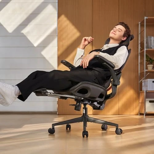 Office Chair, Comfy Ergonomic Office Chair, High Back Computer Chair with Adaptive Lumbar Support & Wide Headrest,... — Smart Chairs, SIHOO