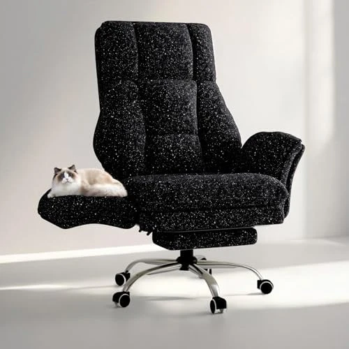 Office Chair with Flip Armrests and Foot Rest — Smart Chairs, HOMRELEXA