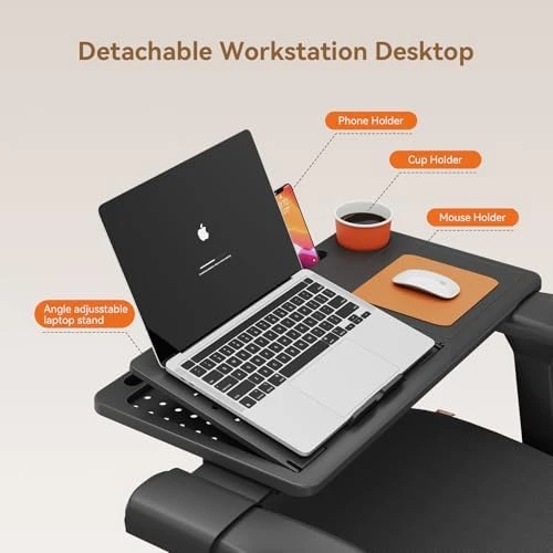 Office Chair with Footrest, Auto-Following Lumbar Support, High Back Desk Chair with 4D Armrest, 136° Tilt Lock,... — Smart Chairs, NEWTRAL