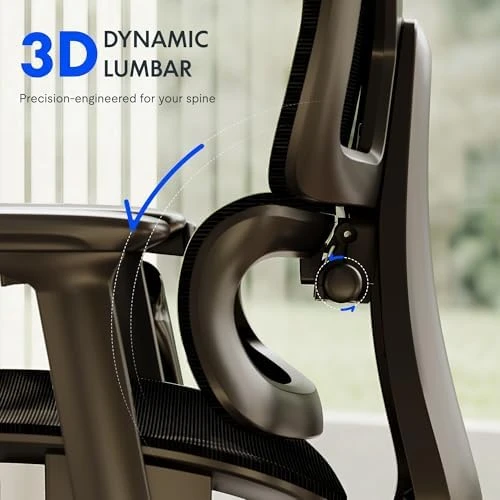 Premium Ergonomic Office Chair with Footrest — Smart Chairs, FLEXISPOT