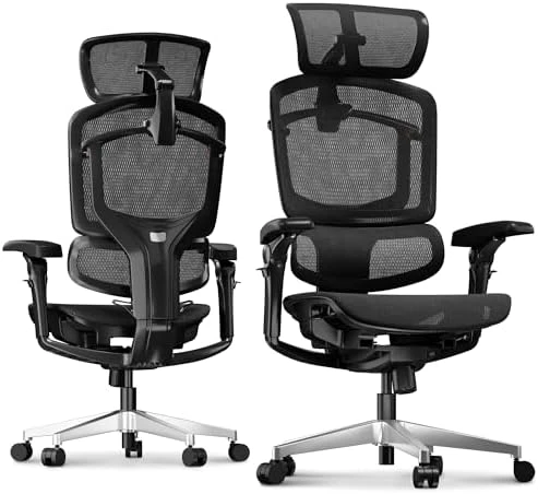Premium Ergonomic Office Chair with Footrest — Smart Chairs, FLEXISPOT