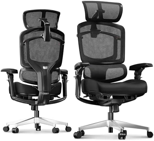 Premium Ergonomic Office Chair with Footrest — Smart Chairs, FLEXISPOT