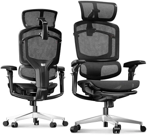 Premium Ergonomic Office Chair with Footrest — Smart Chairs, FLEXISPOT