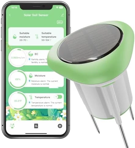 3-in-1 Soil Moisture, Temperature, and Fertility Meter — Soil Moisture Sensor, GreenVation