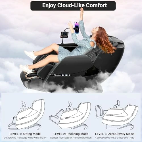 3D Massage Chair Full Body, Zero Gravity Shiatsu Massage Recliner Chair with Heat, AI Control, Body Scan and Calfrest... — Massage Chairs, KoziSense