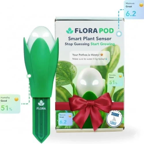 AI-Powered Smart Plant Monitor — Soil Moisture Sensor, Flora